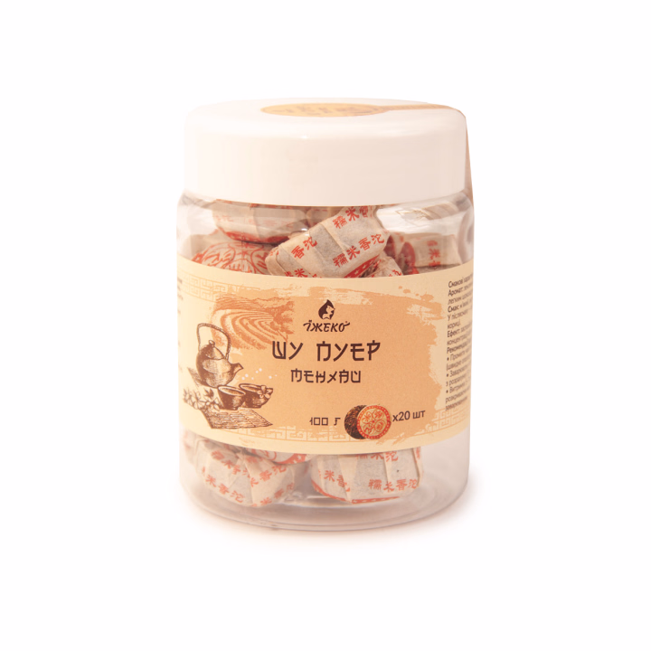 Чай Шу Пуер Менхай Їжеко в міні-точах 20 шт. (4820223986686)