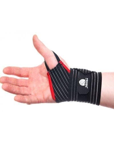 Кистьові бинти Power System Elastic Wrist Support PS-6000 Black/Red - фото 2