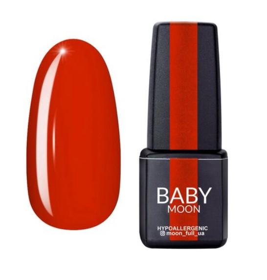 Гель-лак BABY MOON Red Chic Gel polish 6 мл №14 Вогненно-червоний - фото 1