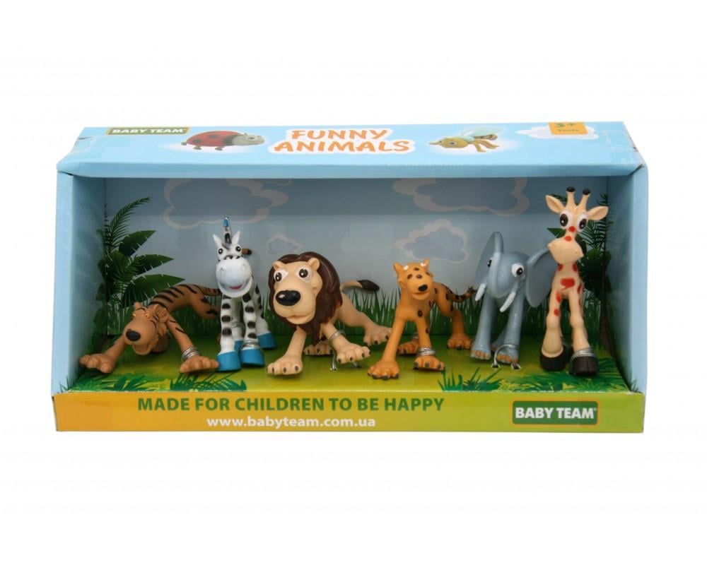 Набор игрушек Baby team фигуры Сафари 6 шт. от 36 месяцев