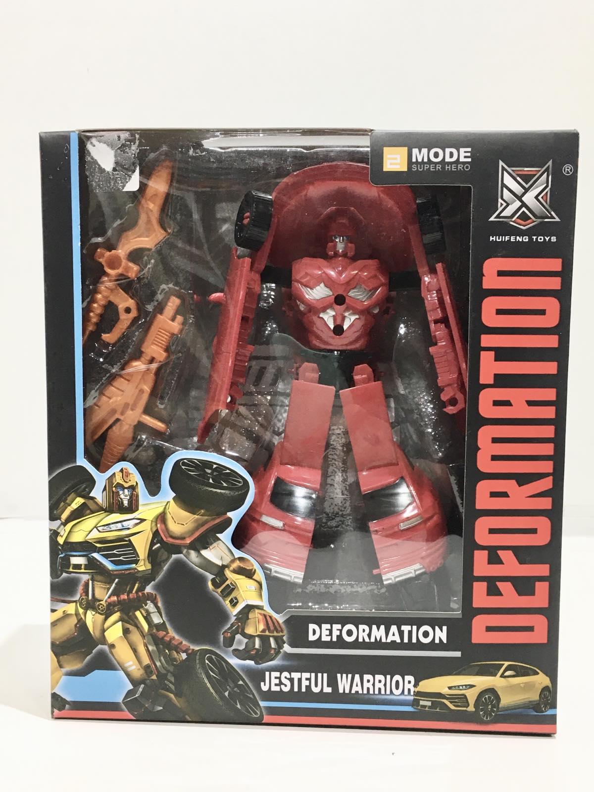 Трансформер-машина Bambi зі зброєю 17 см Червоний (HF 8266 AB)