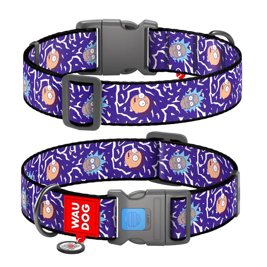 Ошейник для собак с QR-паспортом Waudog Nylon Год и Морти 2 пластиковый фастекс XXL 35 мм 46-70 см Purple (284-0281) Ошейник для собак с QR-паспортом Waudog Nylon Год и Морти 2 пластиковый фастекс XXL 35 мм 46-70 см Purple (284-0281)