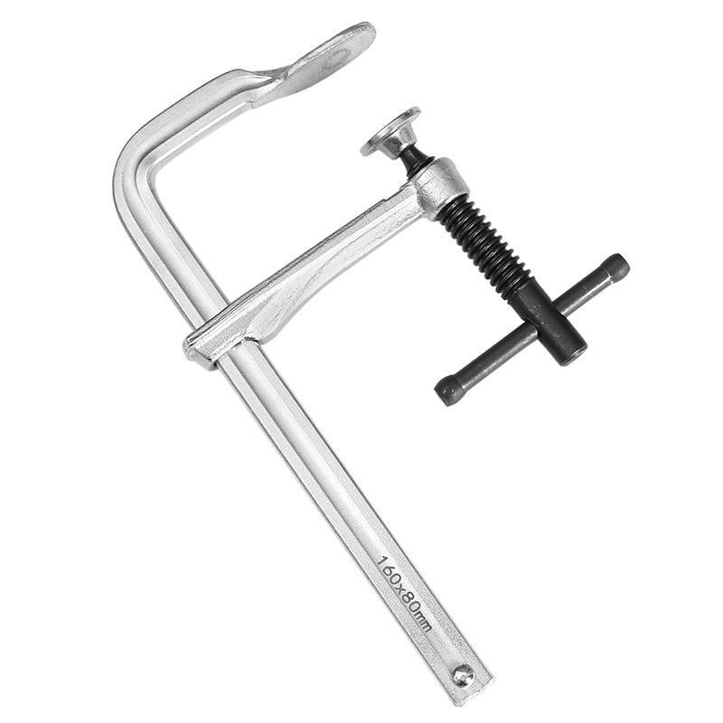 Струбцина F-подібна гвинтова цільнометалева для фіксації дерева та металу 400х120 мм