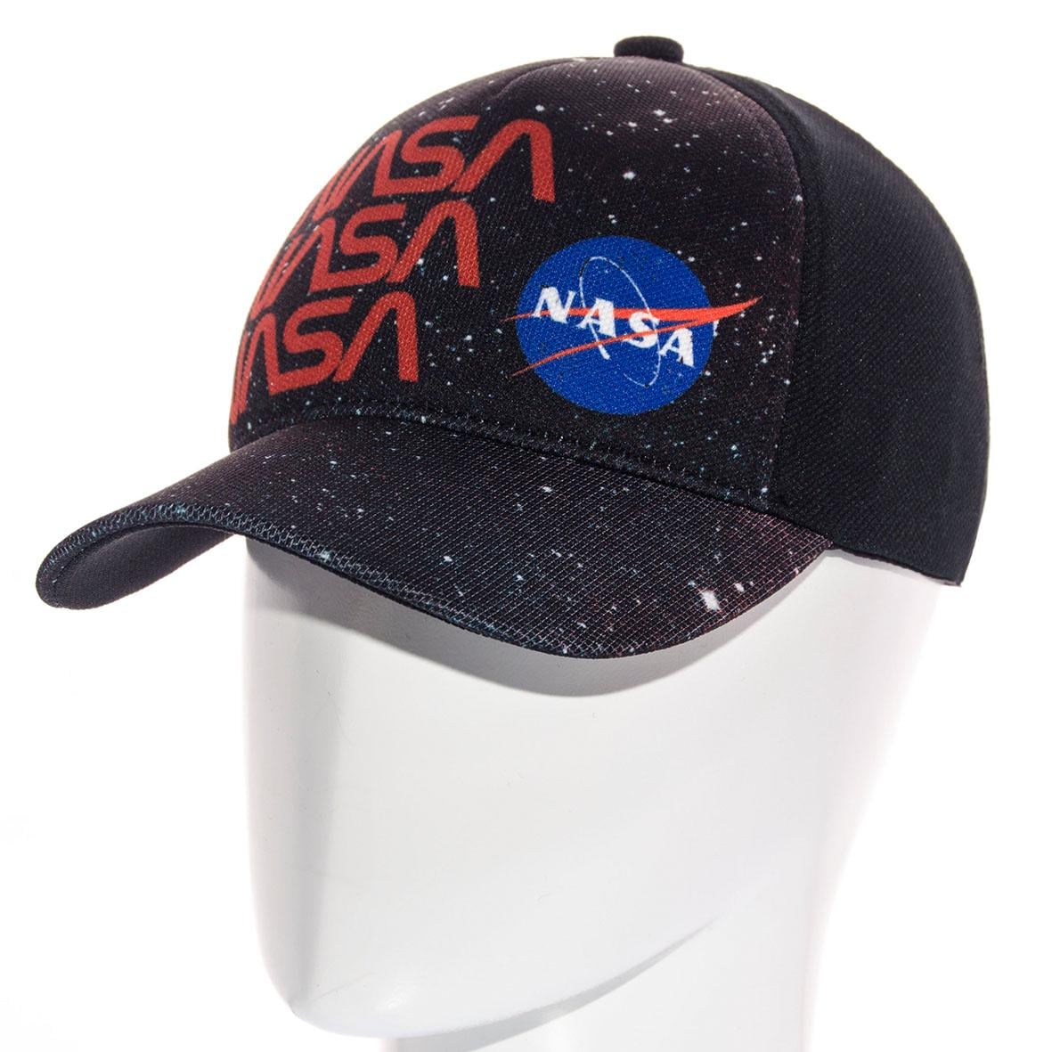 Бейсболка Nasa SUB21722 сублимация мужская на липучке кукуруза L/р. 57-58 Черный