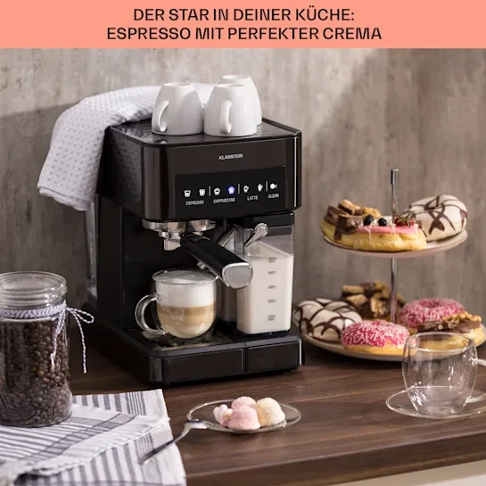 Кавоварка KLARSTEIN Arabica Comfort 10041523 1350 W 20 бар - фото 8