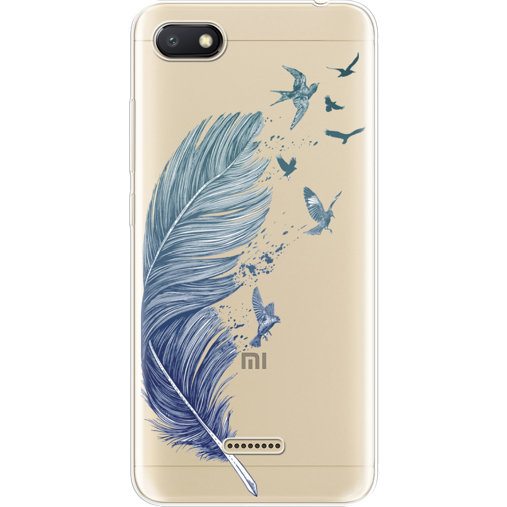 Чехол Boxface Xiaomi Redmi 6A Feather Прозрачный силикон (34811-cc38-34811)