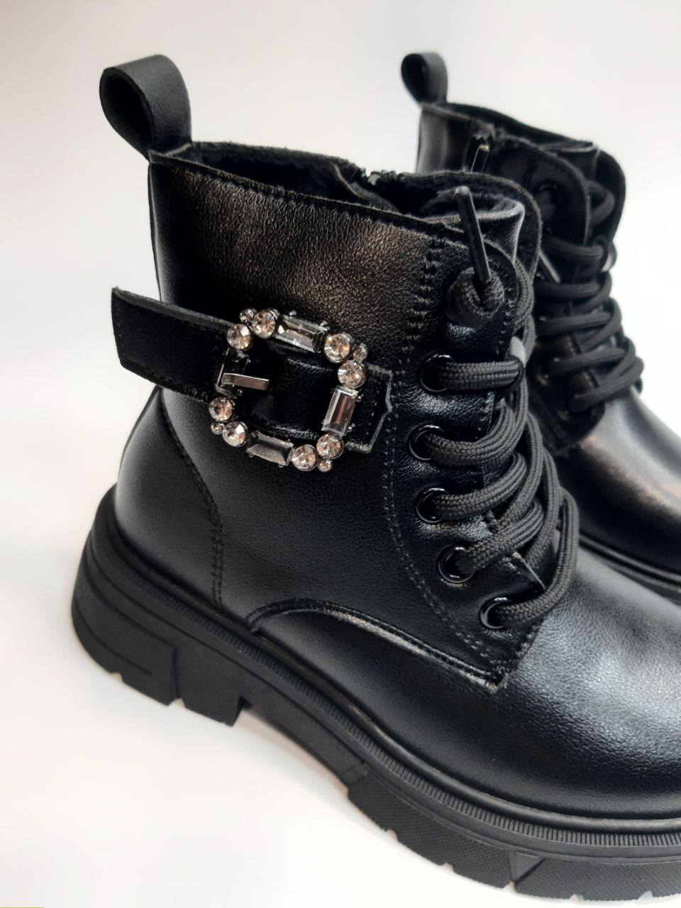 Ботинки зимние Apawwa для девочки р. 32 20 см Черный (5035 black) - фото 3 Ботинки зимние Apawwa для девочки р. 32 20 см Черный (5035 black) - фото 3