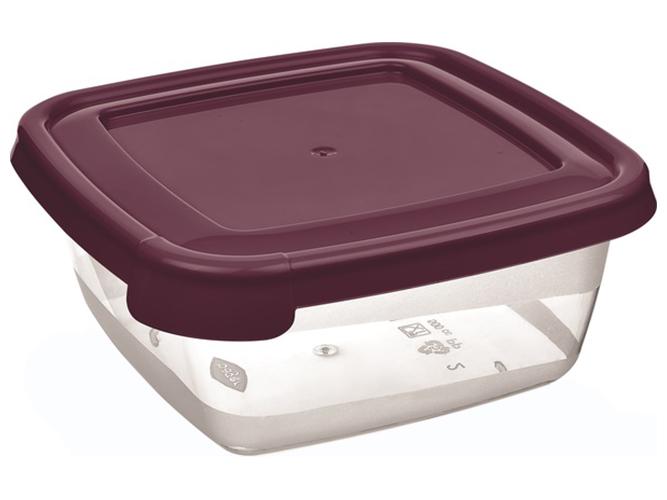 Контейнер пластиковый Bager Cook&Keep MIX квадратный 1,5 л Красный (MLM-BG-621)