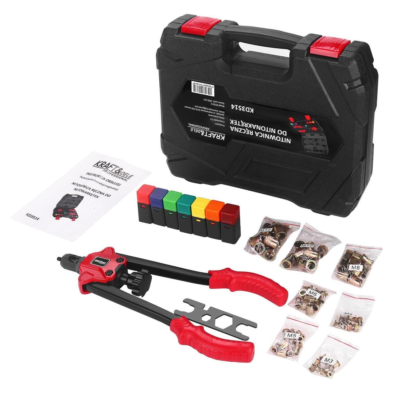 Заклепувальник ручний Kraft&Dele KD3514