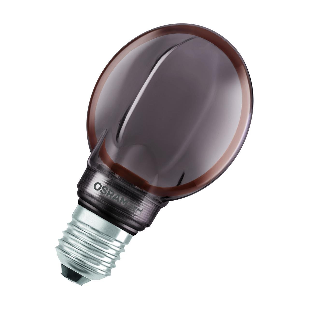 Лампа LED Osram Vintage 1906 Globe Smoke 4W 220V 110lm 1800K E27 DIM 80x120 мм філаментна (4058075846142)