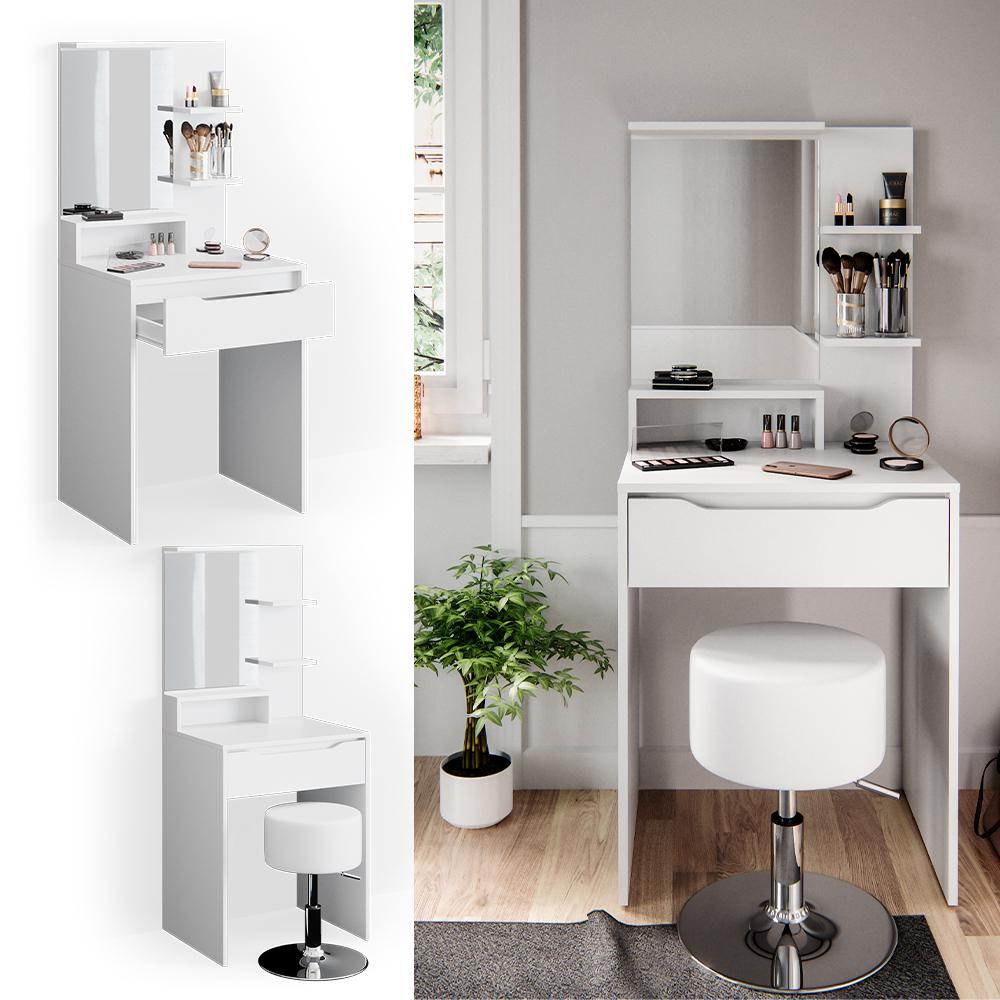 Мини туалетный столик Vicco Ruben со стулом Белый - фото 2 Мини туалетный столик Vicco Ruben со стулом Белый - фото 2