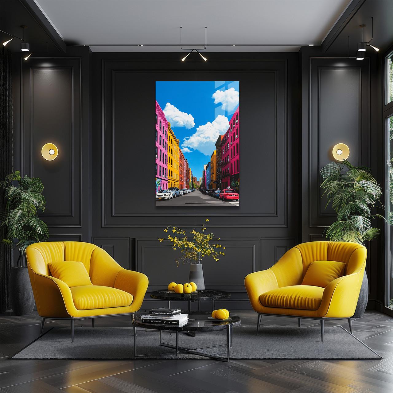 Картина на стекле NovellaPrint города Красок 50х75 см (463.2)