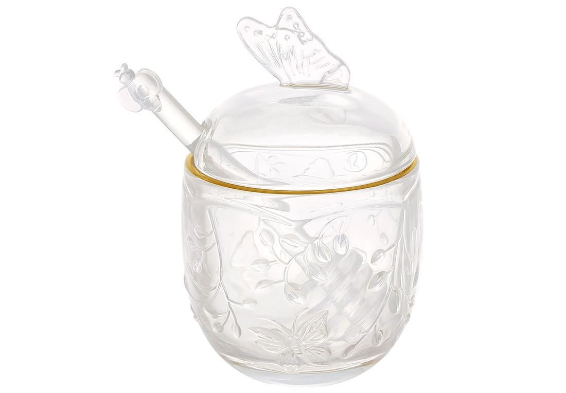 Медочка BonaDi Butterfly стеклянная 250 мл (992-402)