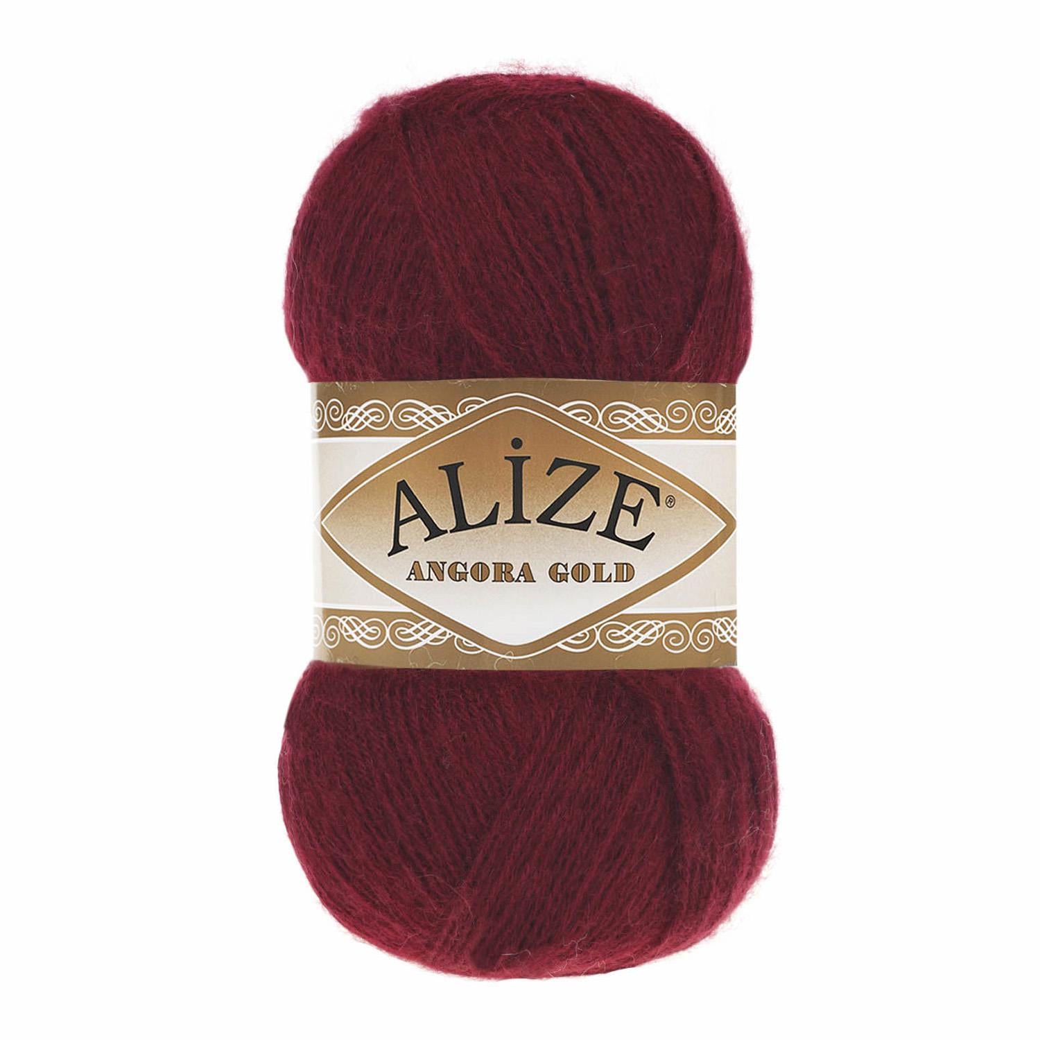 Пряжа Alize Angora Gold 57 Бордо (6276)