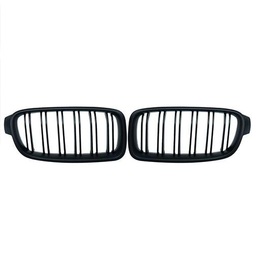 Решетка радиатора для BMW F30/F31/F35 М 2012-2017 Черный матовый (00126)