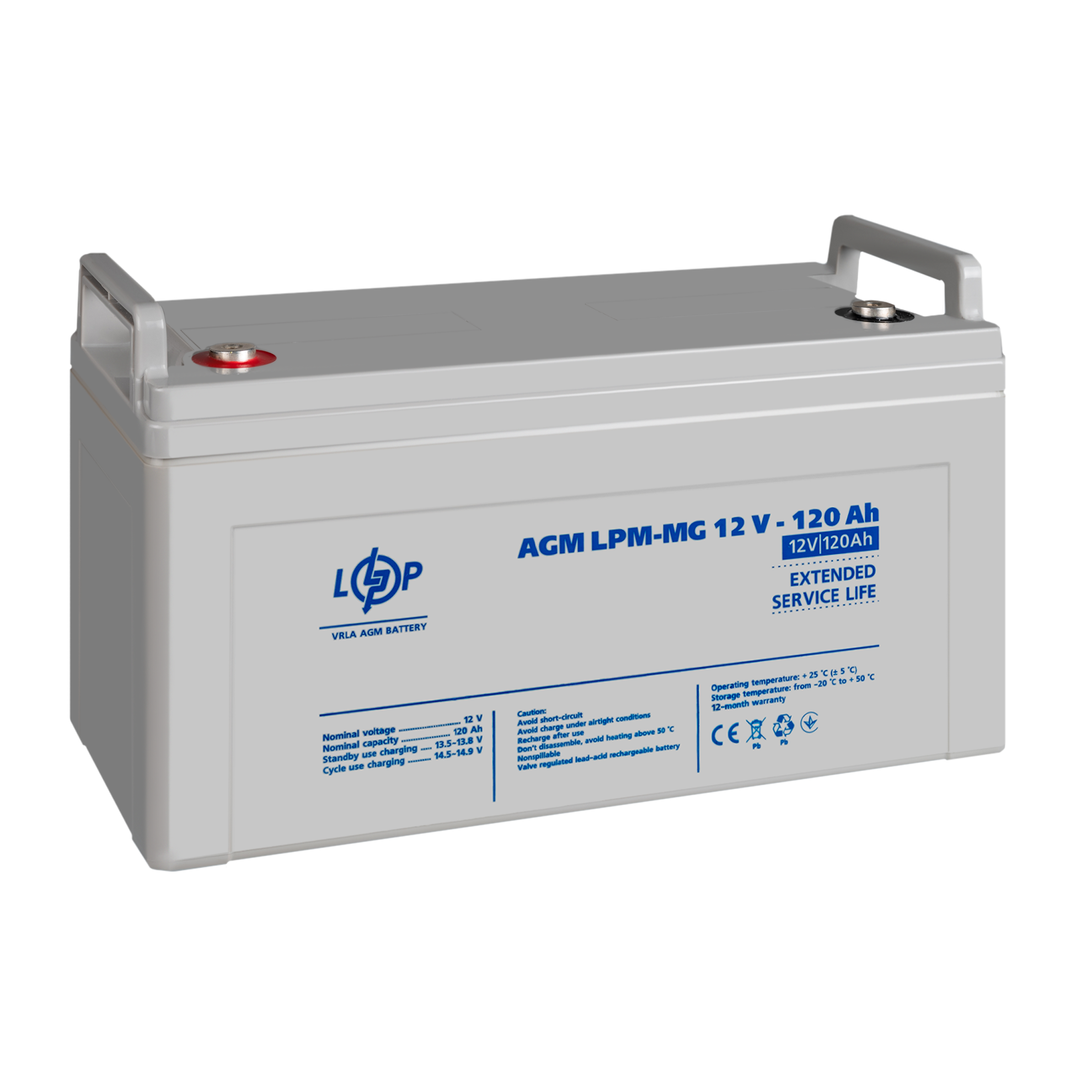 Акумулятор мультигелевий LogicPower LPM-MG 12V-120 Ah (26454476) - фото 4 Акумулятор мультигелевий LogicPower LPM-MG 12V-120 Ah (26454476) - фото 4