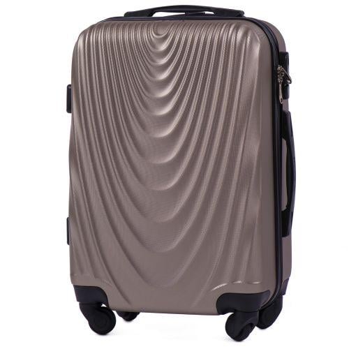 Чемодан пластиковый Wings 304 маленький Шампань - фото 1 Чемодан пластиковый Wings 304 маленький Шампань - фото 1