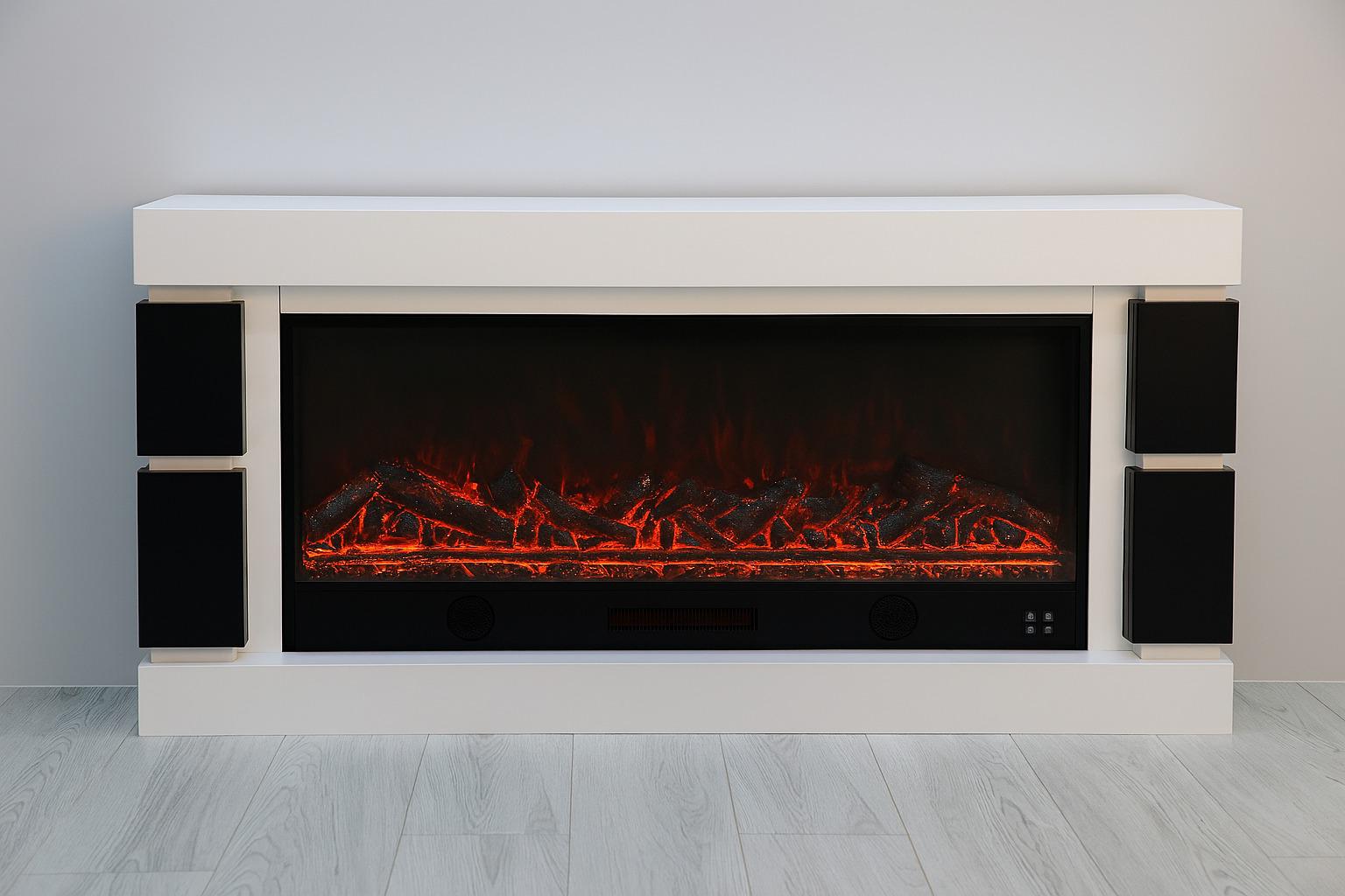 Електричний камін Logos Long 158 1500 Вт Bluetooth (10080146)
