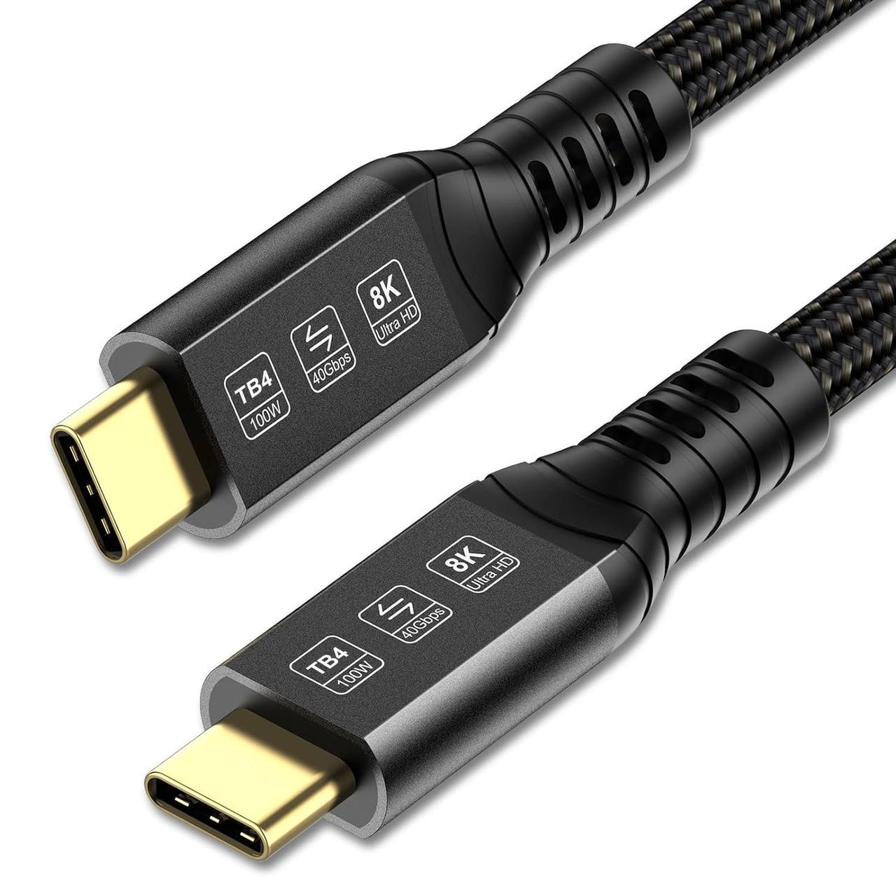 Кабель Power Thunderbolt 4 USB-C USB-C 40Gbps 100W 20V/ 5A 8K/ 60HZ 2 м (2667063505)