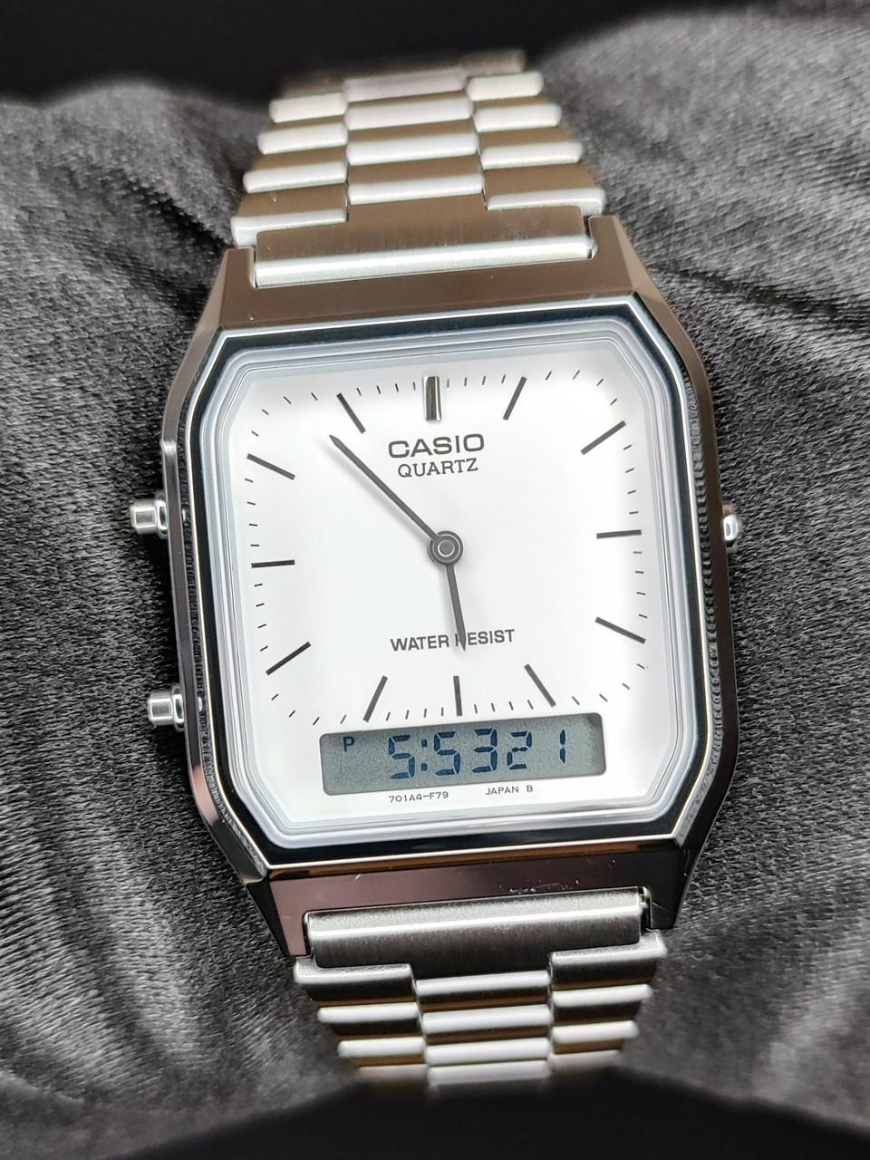 Наручные часы мужские Casio AQ-230A-7D Vintage Белый (2736084885)