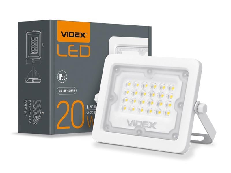 Прожектор Videx LED 20W 5000К 220V IP65 (VL-F2e-205W) - фото 1