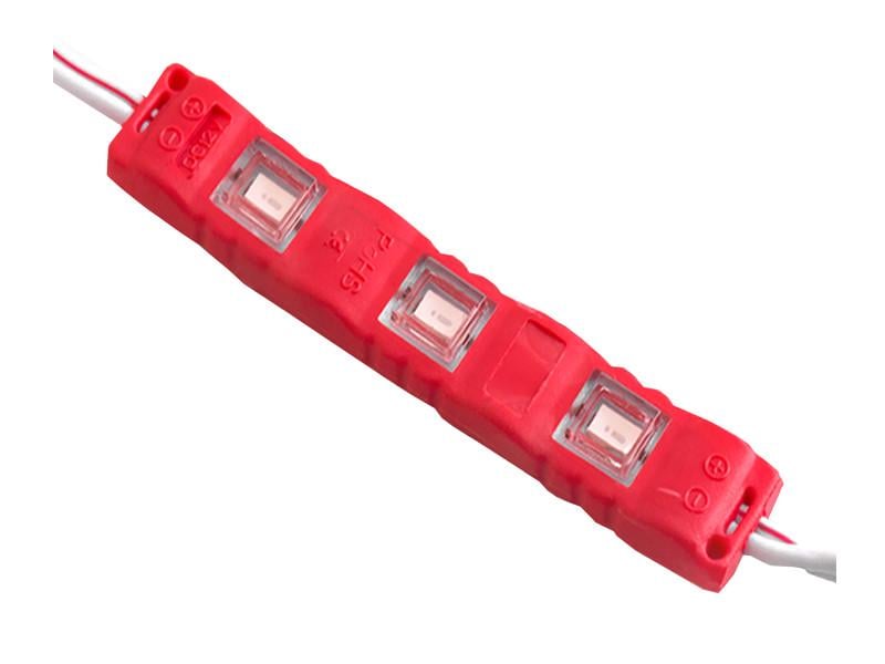Светодиодный модуль SMD5630 3 LED 12В 0.96Вт IP65 25 30Лм красный (2683)