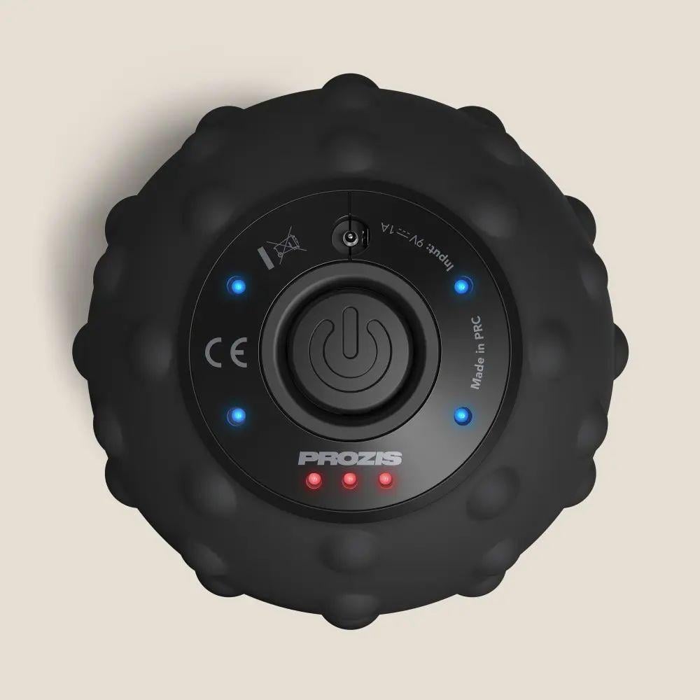 Мяч массажный Vibrating Massage Ball аккумуляторный 2 режима и 4 уровня вибрации пластиковый 9,5 см 1200 mAh 9 Вт Черный (opt-102927)