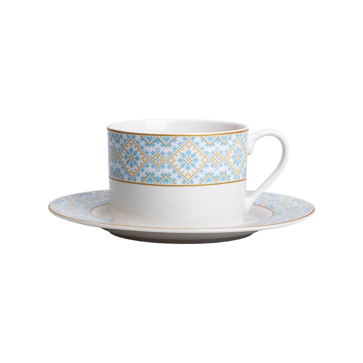 Чашка порцелянова з орнаментом 250 мл Білий (HP-7-741) - фото 3 Чашка порцелянова з орнаментом 250 мл Білий (HP-7-741) - фото 3