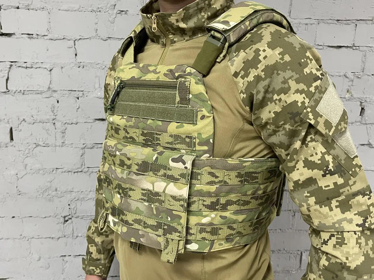 Жилет ISARM розвантажувальний військовий із системою Molle Multicam (PLT-069) - фото 3