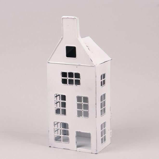 Подсвечник Flora Домик металлический 33 см Белый (39574) - фото 1 Подсвечник Flora Домик металлический 33 см Белый (39574) - фото 1