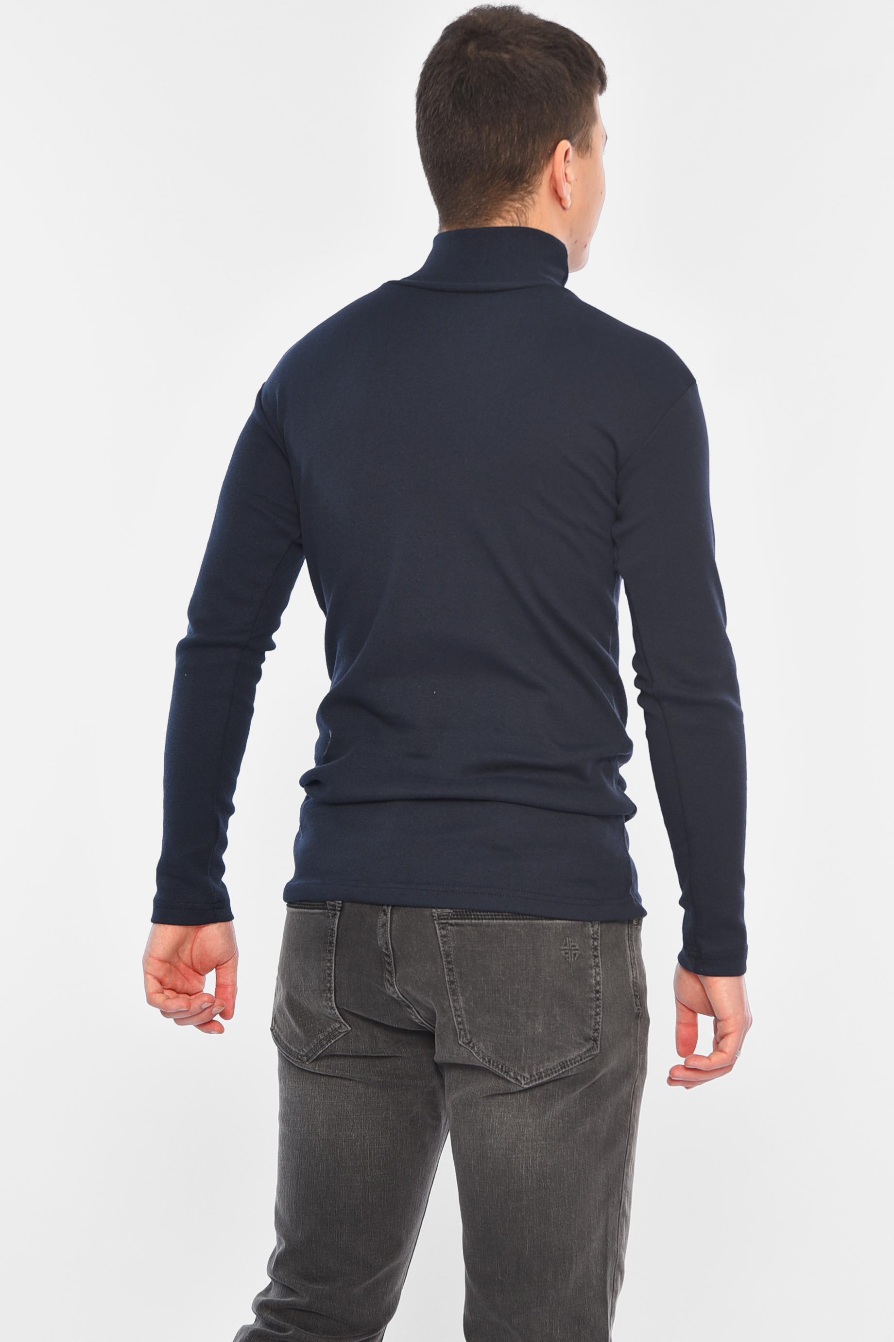 Гольф чоловічий на флісі XS Темно-синій (166674) - фото 3