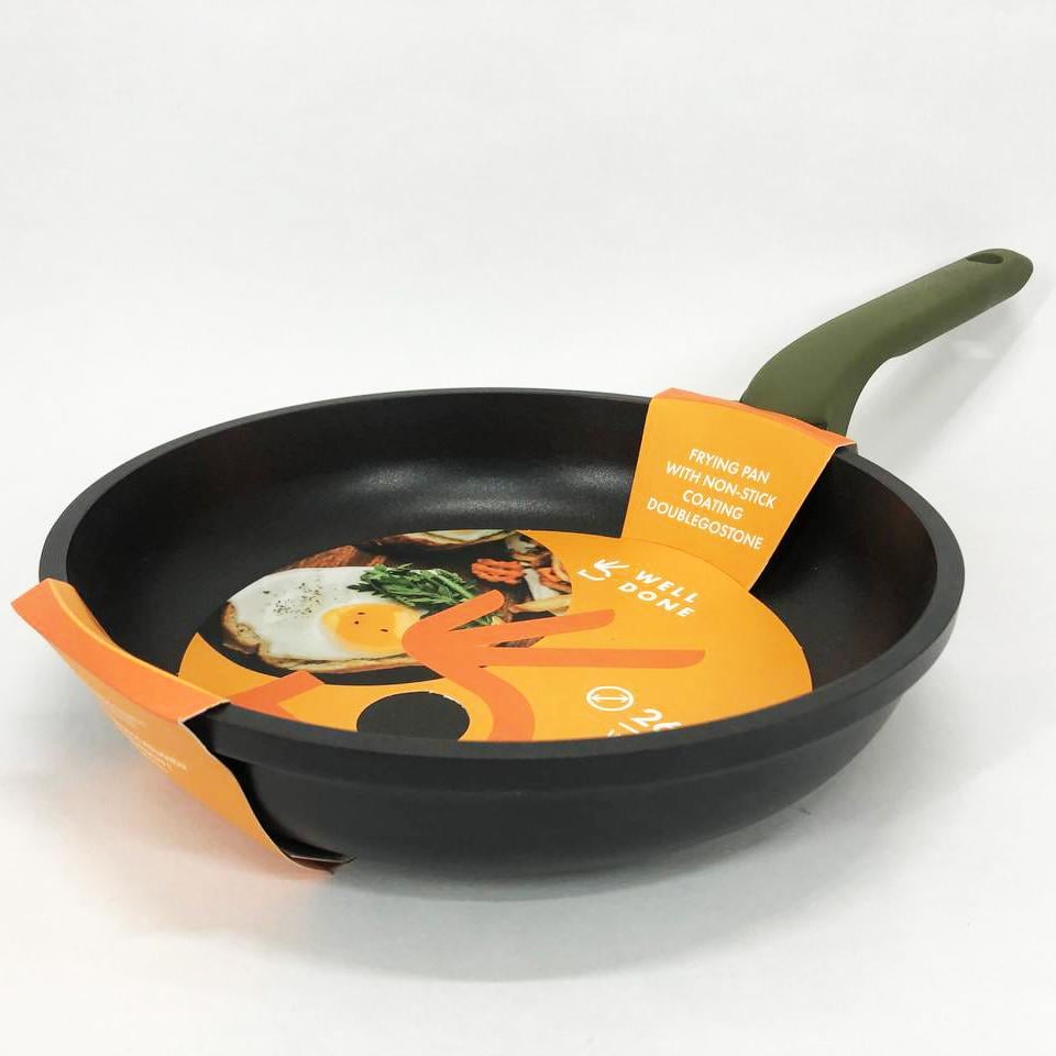 Литая сковорода с индукционным дном well done WD-1046E с покрытием Double Go Stone 26 см. - фото 7 Литая сковорода с индукционным дном well done WD-1046E с покрытием Double Go Stone 26 см. - фото 7