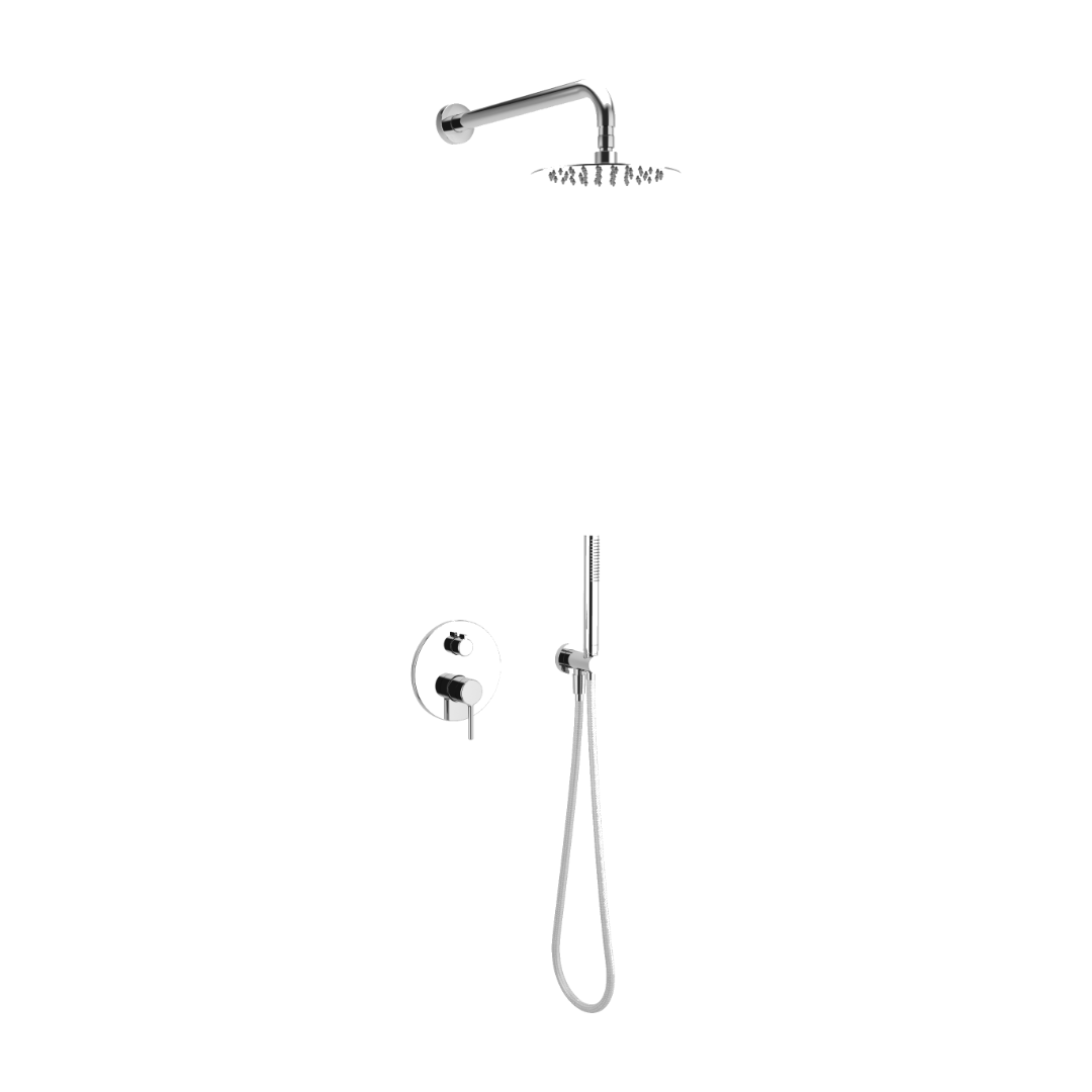 Смеситель скрытого монтажа Excellent PI с ручным и верхним душем Excellent PI Хром (AREX.SET.1245CR) Смеситель скрытого монтажа Excellent PI с ручным и верхним душем Excellent PI Хром (AREX.SET.1245CR)
