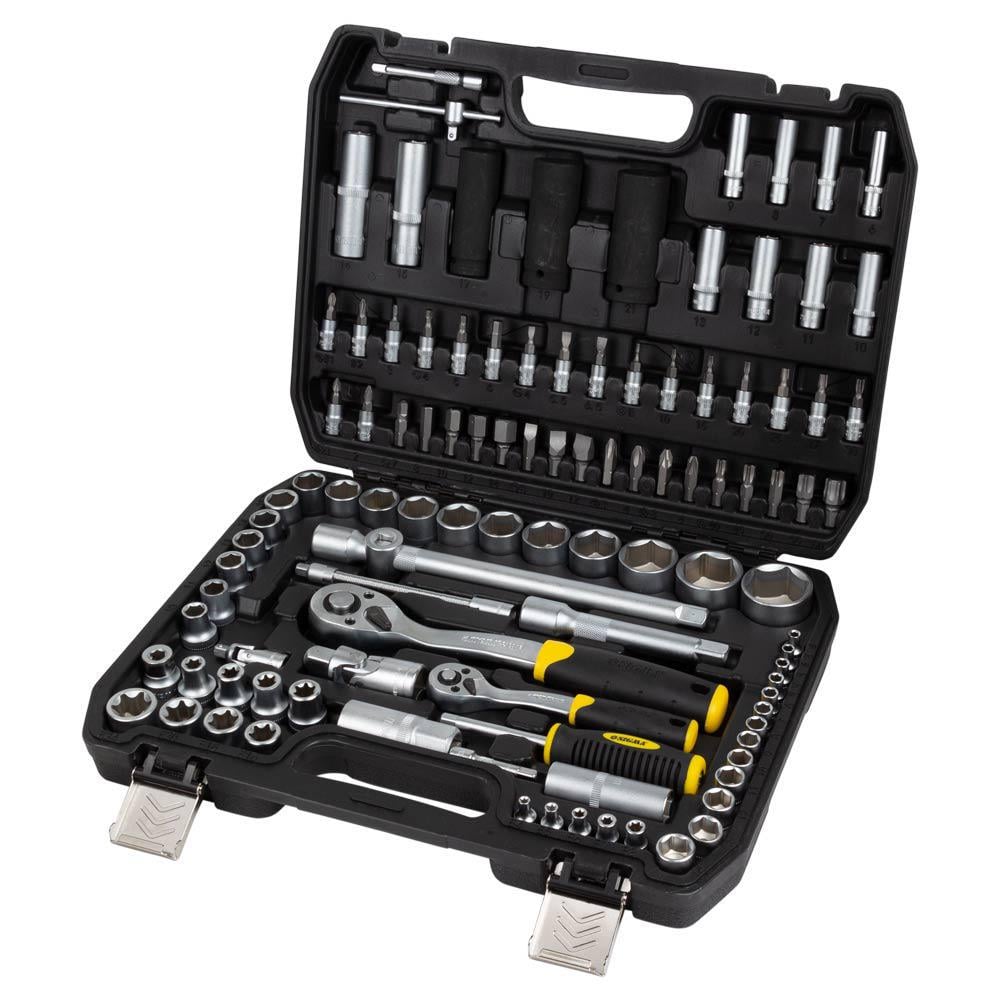 Набор насадок торцевых и биты Sigma CrV 1/4" 1/2" 114 шт. (6003781)