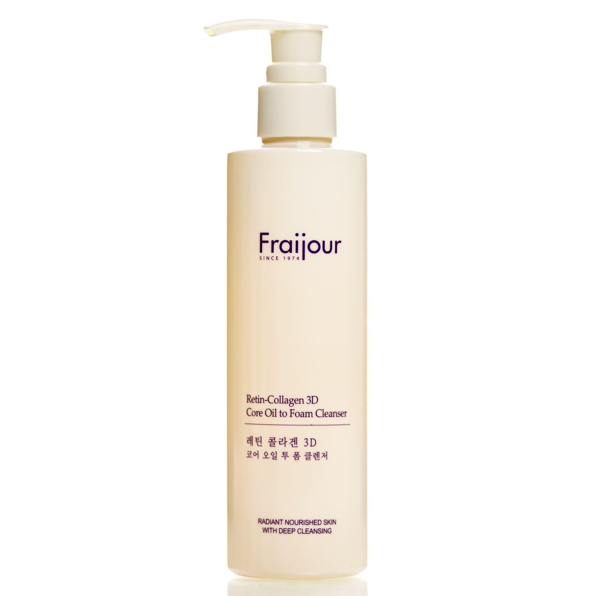 Олія-пінка з колагеном і ретинолом гідрофільна очищувальна Fraijour Retin-Collagen 3D Core Oil to Foam Cleanser 210 мл