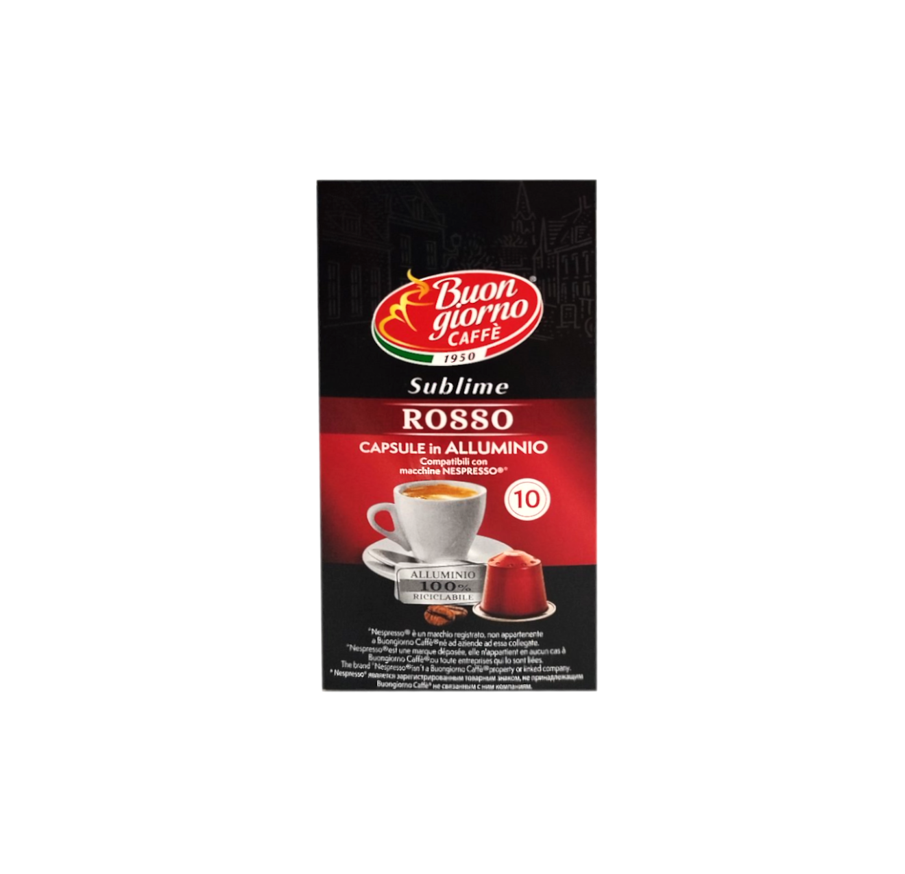 Кофе в капсулах Buongiorno Nespresso Sublime Rosso 10 шт. (CF000088)