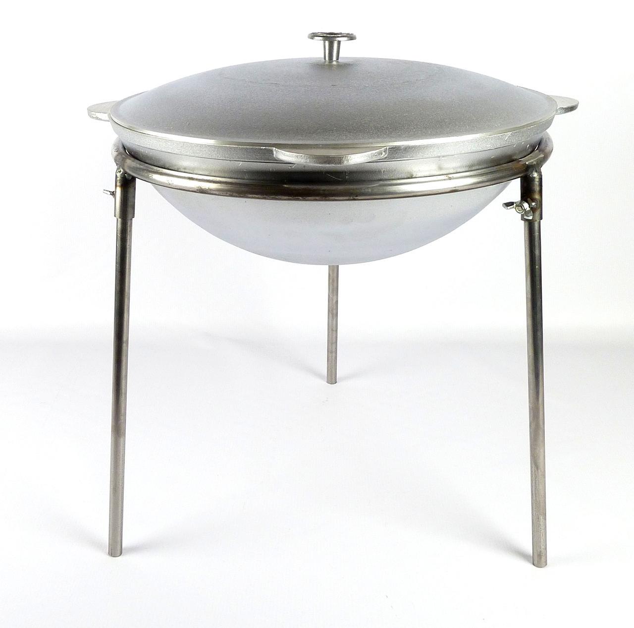 Казан татарский алюминиевый 12 л с треногой под казан 400 мм ( КТТ-012)