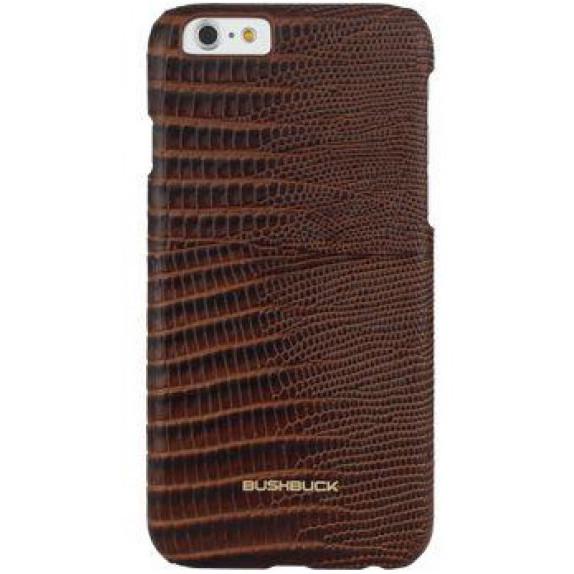 Кожанный чехол накладка Bushbuck Lizard for iPhone 6/6S, Brown
