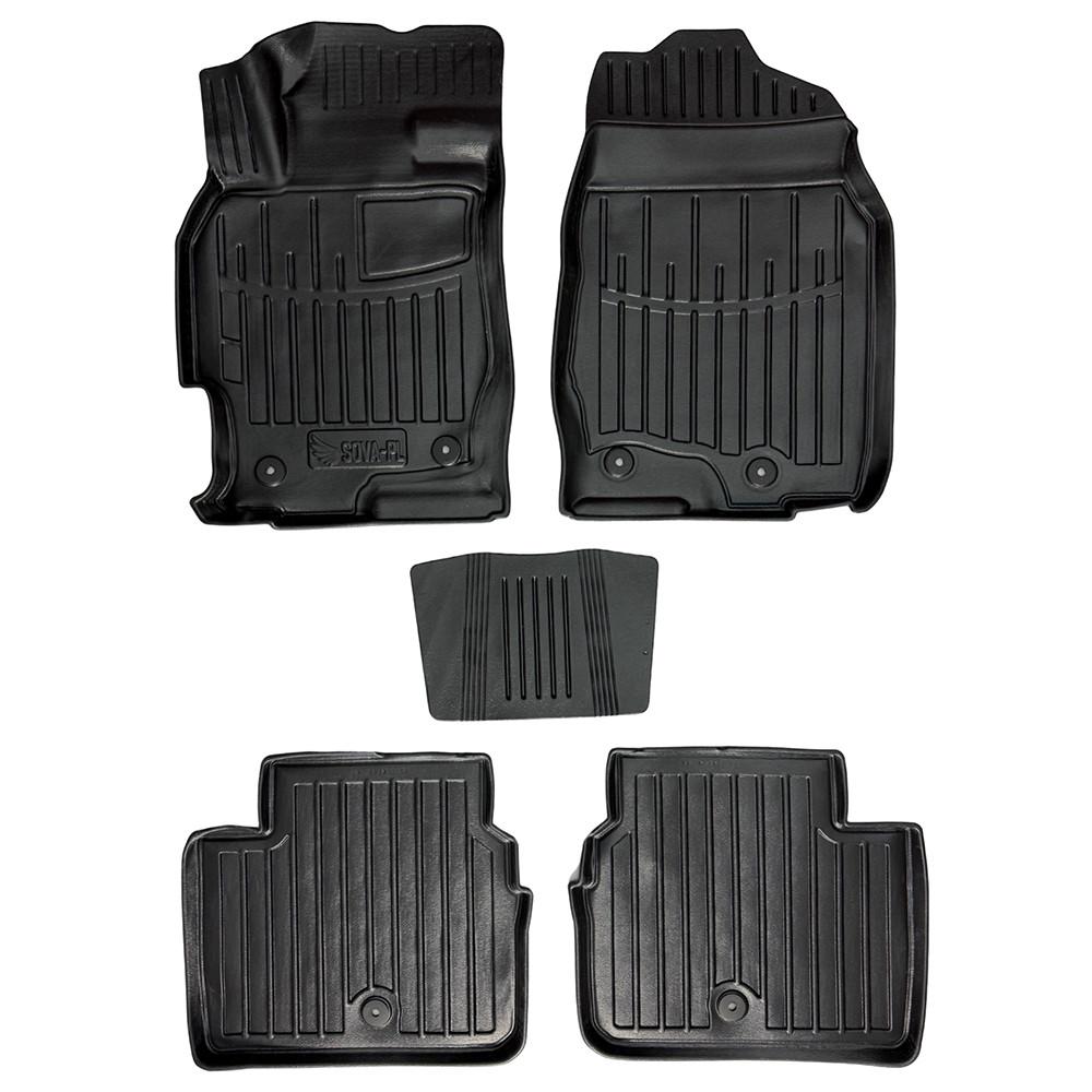 Коврики в салон SOVA-PL для Mazda 6 GH 2008-2012 резиновые 5 шт. Черный (28800718)