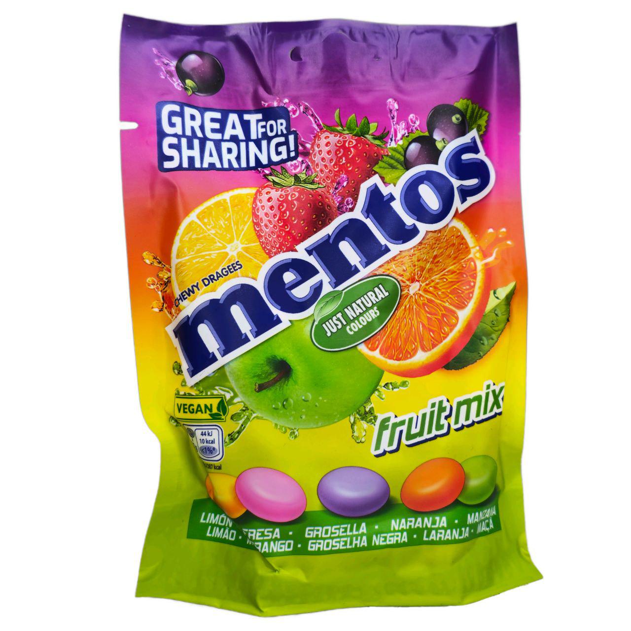 Драже Mentos фруктовый микс 160 г (81011)