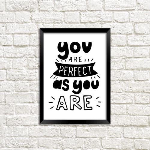 Постер в рамке You are perfect 21х30 см A4 (MT4_18M004)