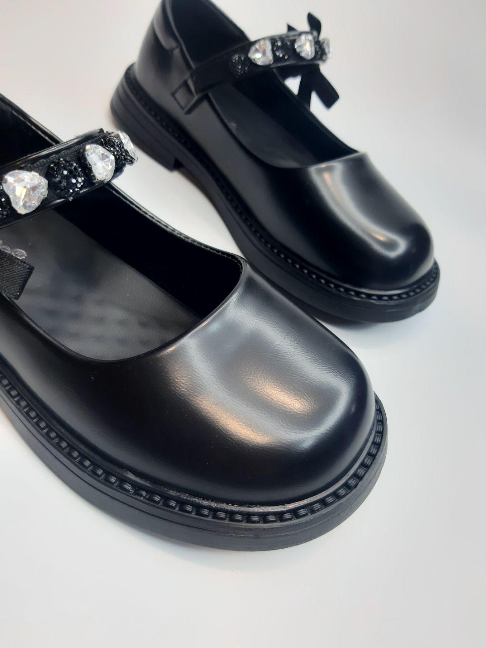 Туфлі дитячі Clibee для дівчинки р. 31 19 см Чорний (637 black) - фото 3 Туфлі дитячі Clibee для дівчинки р. 31 19 см Чорний (637 black) - фото 3