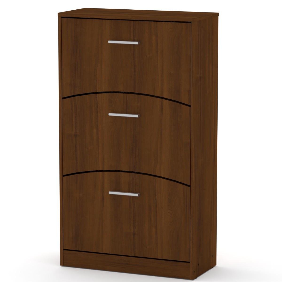 Тумба под обувь Компанит SC-3Б 70х32х123,2 см Орех экко (28444491) - фото 1