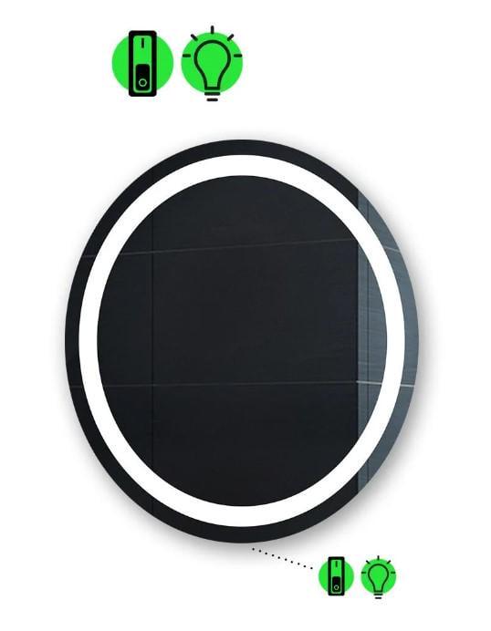 Зеркало с LED подсветкой Amica с механическим включателем 70x70 см (Amica45)