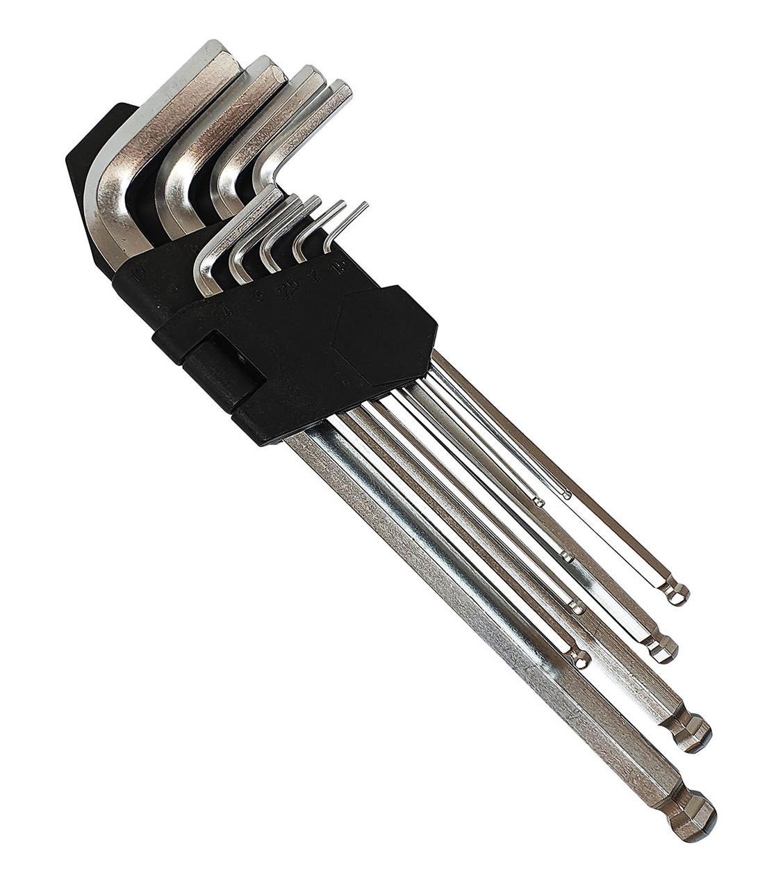 Ключи шестигранные 1,5-10 мм 190 мм 9 шт. (S10700)