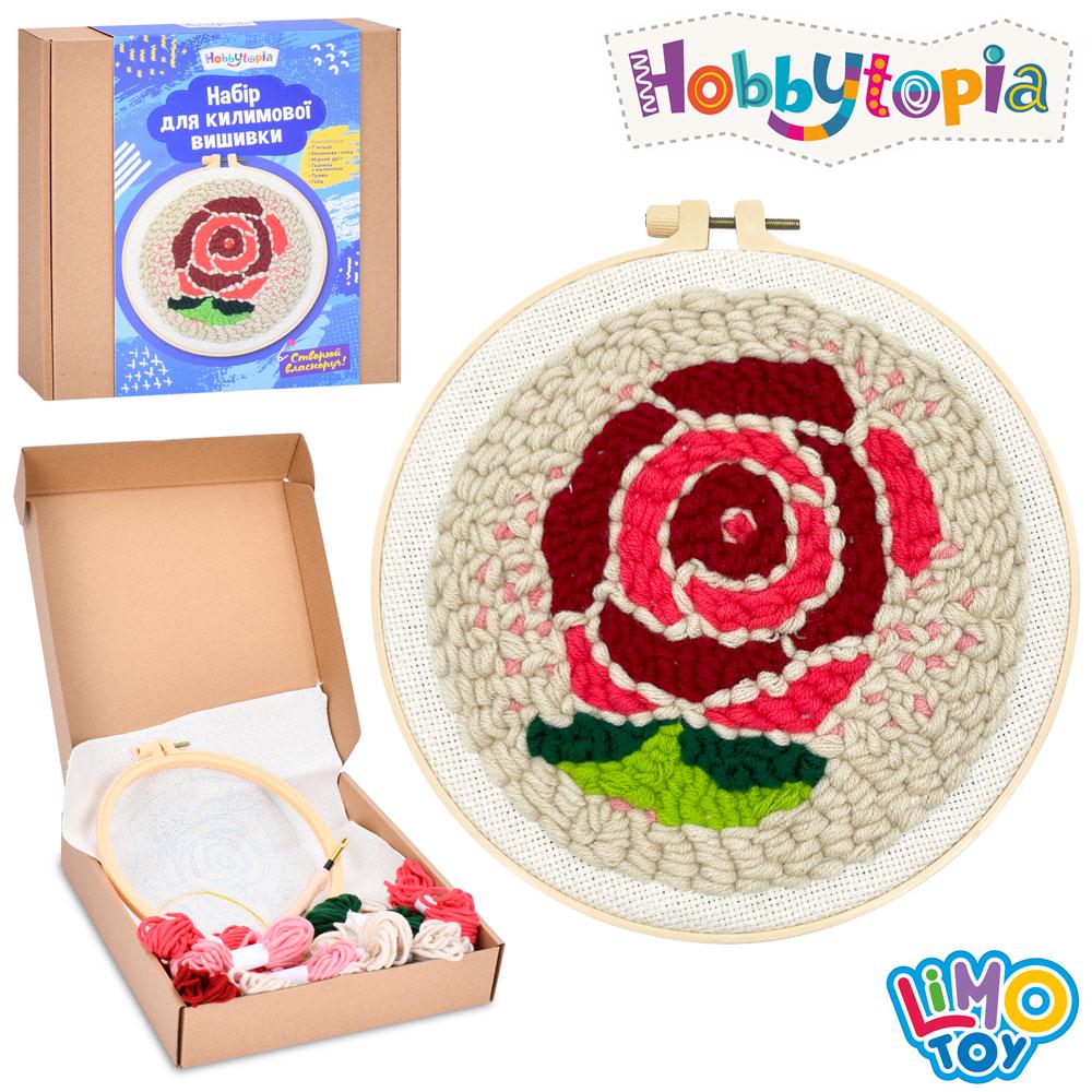 Набір для творчості Hobbytopia DYPN1008-6 Килимова вишивка Троянда (113811) - фото 2 Набір для творчості Hobbytopia DYPN1008-6 Килимова вишивка Троянда (113811) - фото 2