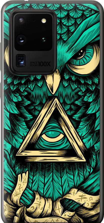 Чехол на Samsung Galaxy S20 Ultra Сова Арт-тату (3971u-1831-42517)