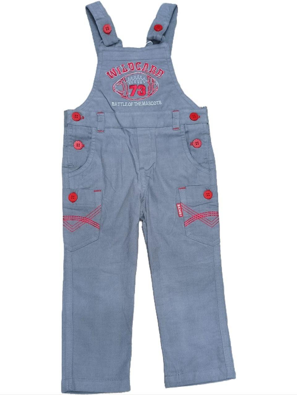 Напівкомбінезон вельветовий для хлопчика Bembi ПК 93 р. 74 Сірий