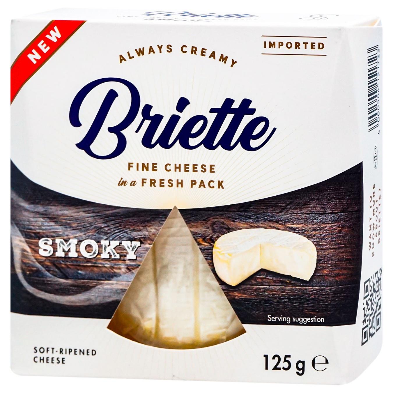 Сир із пліснявою ТМ Kaserei Briette Smoky з ароматом диму 125 г (21411734)