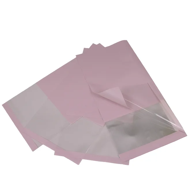 Пленка для цветов Flora 60х60 см. с прозрачной полоской 20шт.(40932)